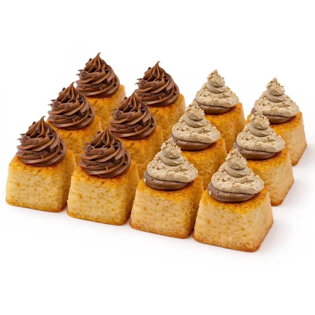Mini Basbousa (Box 1 ( Nutella,Kinder)   العلبة 1 (نوتيلا، كيندر))